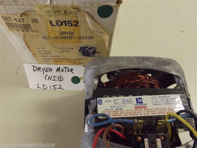 Emerson Whirlpool Dryer LD152 Dryer Motor NEW IN BOX Emerson Whirlpool Dryer LD152 Dryer Motor NEW IN BOX